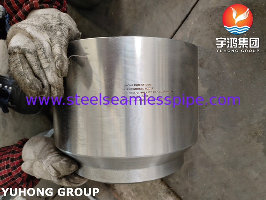 ASME SA105N 압력 용기용 자체 보강 노즐 강철 플랜지, 150 ~ 15000 압력 등급 및 ASTM B16.5 표준