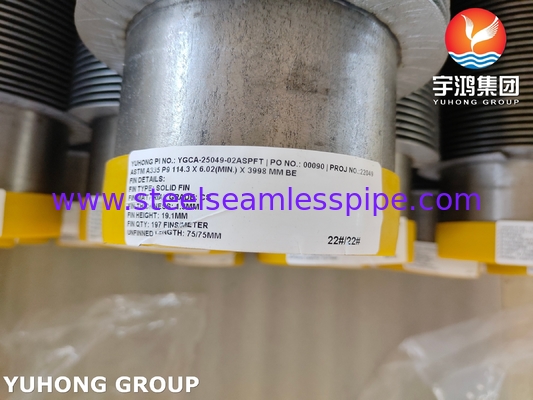 ASTM A335 P9 나선형 핀 튜브 (열 교환 장비용)
