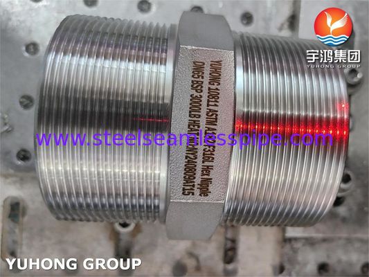 ASTM A182 F316L BSP 연합 헥스  Nipple 압력 도형