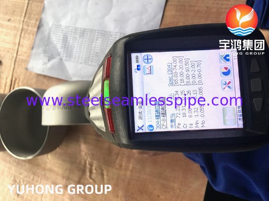 A403 WP304 / WP304L 스테인리스강 캡, 맞대기 용접 이음쇠 B16.9, 압력 용기 제작용