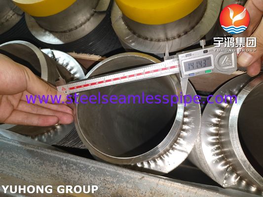ASTM A376 TP347H 솔리드 나선형 고주파 용접 HFW 핀 튜브 (11Cr)