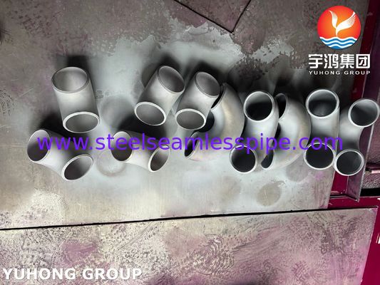 ASTM A403 WP304H 스테인리스 스틸 부착 단거리 팔꿈치 부트 웰드드 시무스 B16.9