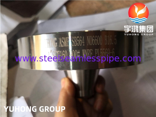 인코넬 600 (합금 600, UNS N06600) 니켈 합금 플랜지, ASTM B564 / ASME SA564, 용접 넥 레이즈드 페이스 (WNRF)