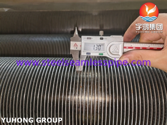 ASTM A335 P9 솔리드 핀 튜브, 핀 재질 CS, 폐열 회수 증기 발생기