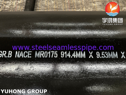 ASTM A53 Grade B 이음매 없는 용접 흑색 열간 아연 도금 강관 (수도 및 가스 전송 시스템용)