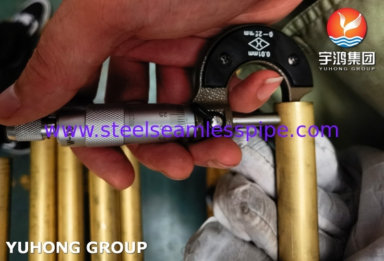 ASTM B111 C68700 구리 니켈 튜브 (응축기 열교환기용)