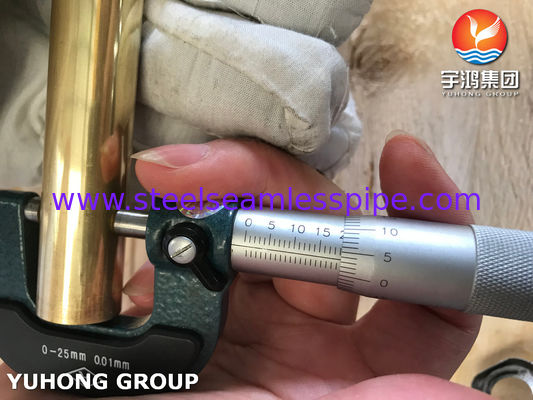 ASTM B111 C44300 구리 니켈 튜브 (응축기 및 열교환기용)