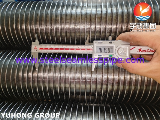 열 교환기용 ASTM A335 P22 HFW 11-13Cr 톱니 톱니 튜브