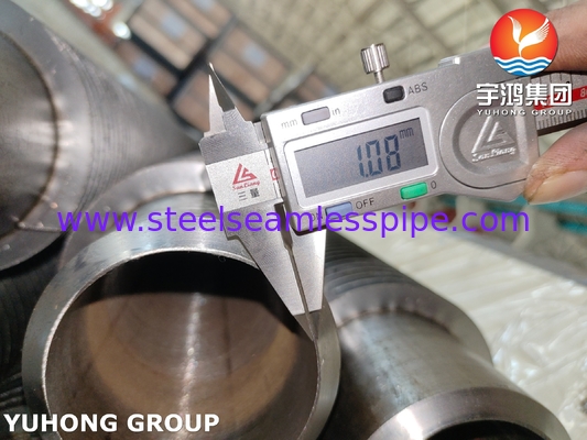 열 교환기용 ASTM A335 P22 HFW 11-13Cr 톱니 톱니 튜브