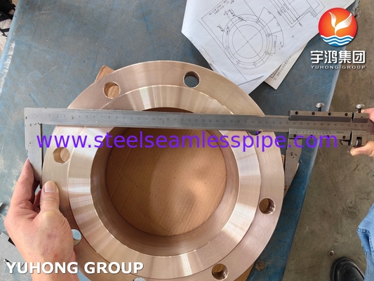 ASTM B283 C70620 구리 니켈 합금 플랜지 (화학 산업용)