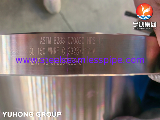 ASTM B283 C70620 해양용 구리 니켈 합금 플랜지