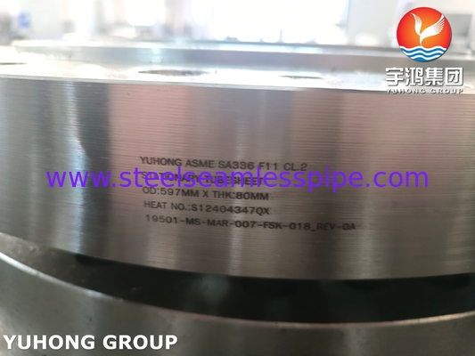 ASME SA336 F11 Cl2 합금강 열교환기 튜브시트