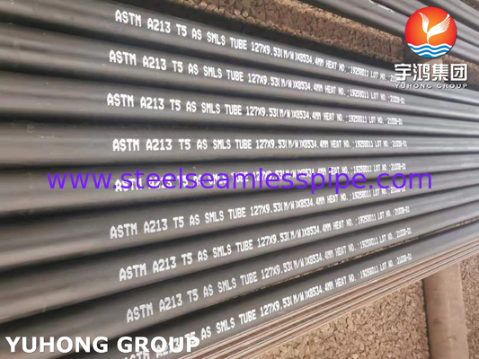 ASTM A213 T5 합금강 보일러 과열기용 이음매 없는 튜브
