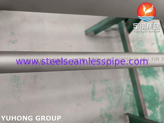 ASTM A790 UNS S37500 슈퍼 듀플렉스 스테인리스 스틸 꿰매지 않는 파이프