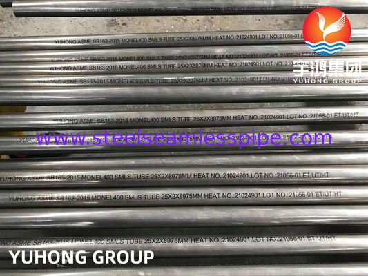 ASME SB163 MONEL 400 (UNS N04400) 열 교환기 및 콘덴서용 니켈 합금 무縫管