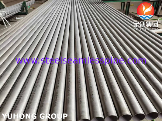 ASTM A312 TP316L 스테인리스 스틸 무선 파이프 에디 전류 수정 및 초음파 테스트 석유화학 응용