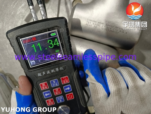 고압 WP316L 스테인리스 스틸 동일 티 ASTM A403을 준수하는 부트 웰드 피팅