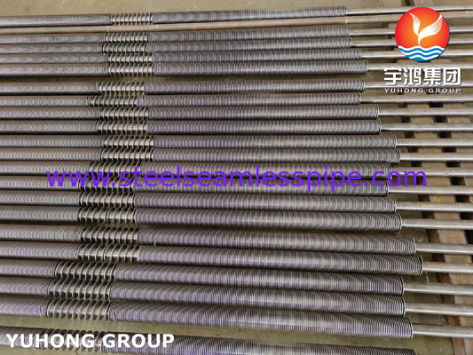 ASTM A106 Gr.B 탄소강 U자형 벤드 HFW 솔리드 핀 튜브 (디젤 엔진 배기 이코노마이저용)