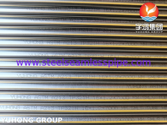 ASTM A213 TP321H S32109 스테인리스 스틸 열 교환 튜브 밝은 앙일