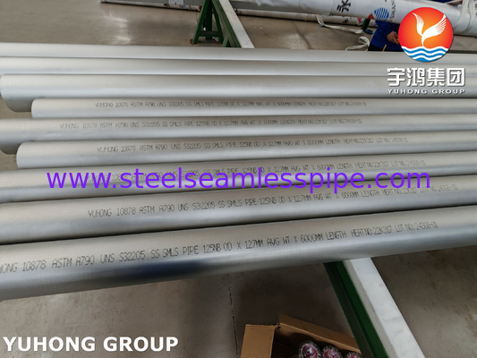 오일 가스 산업용 ASTM A790 S32205 듀플렉스 스테인리스 스틸 파이프