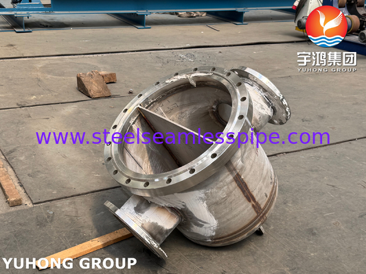 ASME VIII-1 U자형 튜브 열교환기 클래드 UNS N06600, 염소-알칼리 공정용 NACE MR0175​