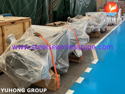 ASME VIII-1 U자형 튜브 열교환기 클래드 UNS N06600, 염소-알칼리 공정용 NACE MR0175​