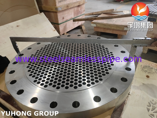 ASTM A182 F316Ti 스테인리스강 튜브시트 부식 방지, 화학 물질 및 해수 침식 저항