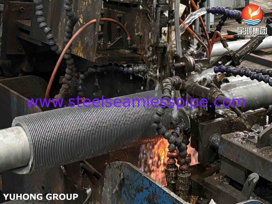 ASTM A335 P22 합금강 파이프, AS 핀 재질 HFW 솔리드 핀 튜브, 고온 서비스