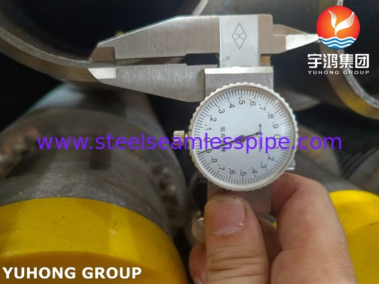 ASTM A335 P22 합금강 파이프, AS 핀 재질 HFW 솔리드 핀 튜브, 고온 서비스