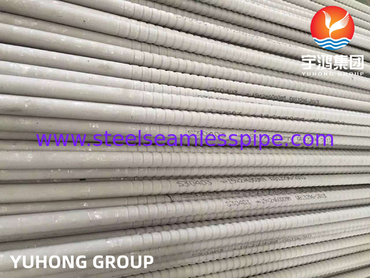TP304 / TP304L TP316 / TP316L Stainless Steel Corrugated Fin Tubes For Heat Exchangers