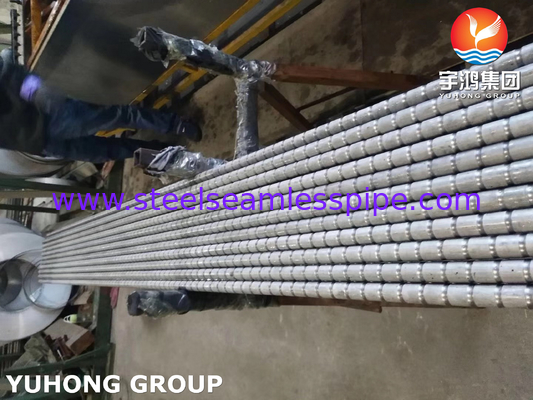 TP304 / TP304L TP316 / TP316L Stainless Steel Corrugated Fin Tubes For Heat Exchangers