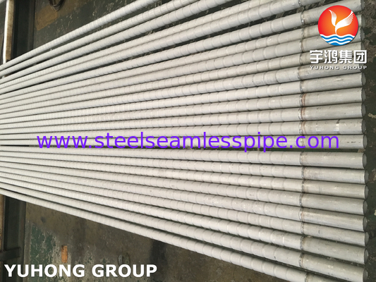 TP304 / TP304L TP316 / TP316L Stainless Steel Corrugated Fin Tubes For Heat Exchangers