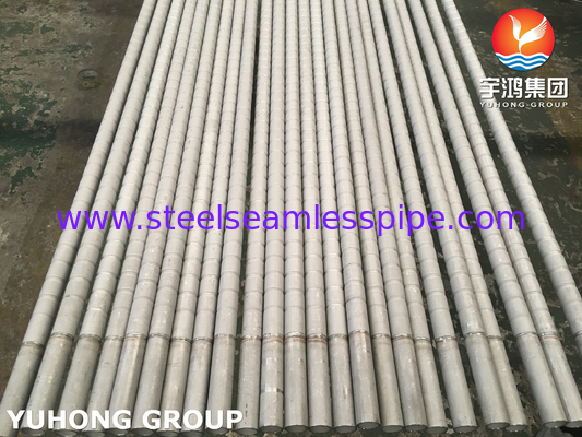 TP304 / TP304L TP316 / TP316L Stainless Steel Corrugated Fin Tubes For Heat Exchangers