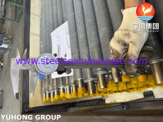 공랭식 열교환기용 압출 핀 튜브 스테인리스강 ASTM A213 TP304