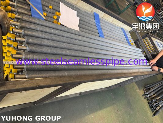 공랭식 열교환기용 압출 핀 튜브 스테인리스강 ASTM A213 TP304