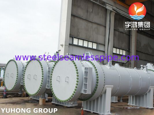 ASME U 스탬프 AES 타입 플로팅 헤드 열교환기, TP316L 튜브 사용, 가혹한 환경용