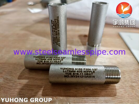 ASTM A182 F304 1.4301 SW 가조 피팅,  Nipple, Sockolet, Tee, Elbow, Coupling MSS SP-97
