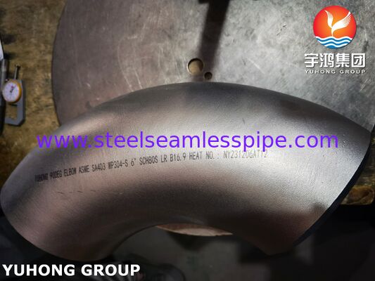 ASTM A403 WP304 스테인리스 스틸 부착 팔꿈치 부트 웰드
