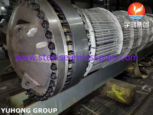 부식 관리를 위한 비용 효율적인 316L 튜브 및 SA350 LF2/316L 클래드 튜브시트를 갖춘 플로팅 헤드 열교환기