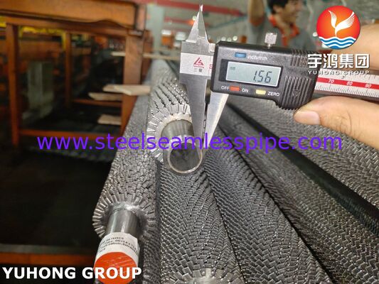 톱니가 있는 톱니 튜브 ∙ 고주파 용접 ∙ T22 기본 튜브와 HRSG/보일러용 CS 핀