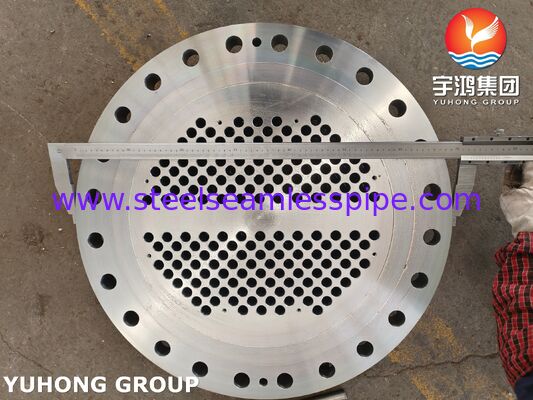 정규화된 ASME SA266 Gr.2N 탄소강 고정 튜브시트 (열교환기용)