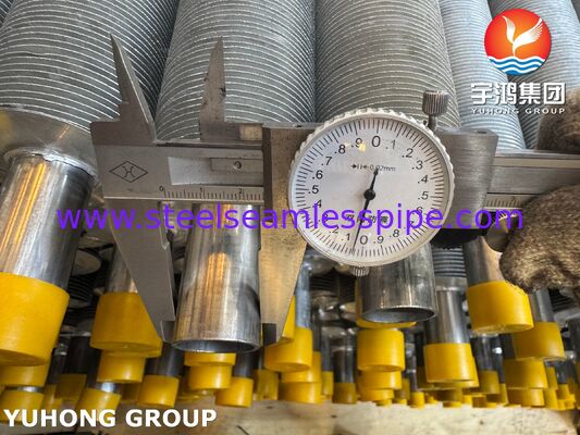 EN 10217-7 1.4301 보일러 및 공기 냉각기용 부착된 핀 튜브