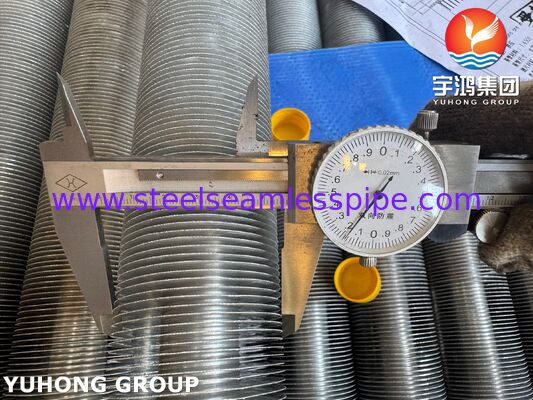 EN 10217-7 1.4301 보일러 및 공기 냉각기용 부착된 핀 튜브