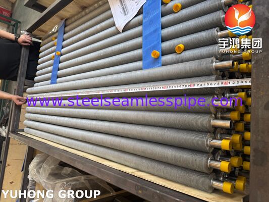 EN 10217-7 1.4301 보일러 및 공기 냉각기용 부착된 핀 튜브