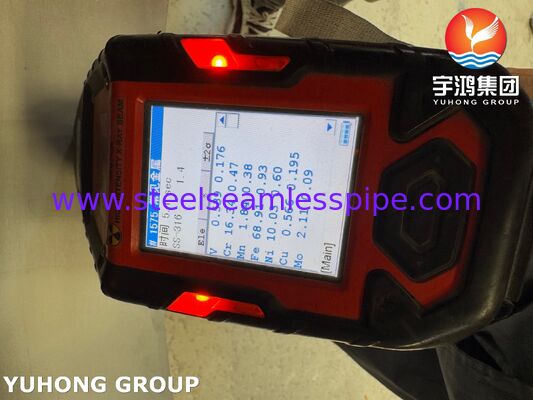 ASTM A312 TP316L 석유가스 석유화학 정제공장용 스테인리스 스틸 무선 파이프