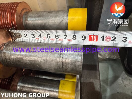 보일러 및 에코노마이저용 내장 핀 튜브 A106 Gr.B 기본 구리 핀