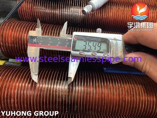 보일러 및 에코노마이저용 내장 핀 튜브 A106 Gr.B 기본 구리 핀