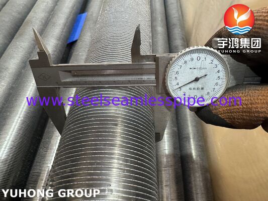 엑스트루레이드 핀드 튜브 - 열 교환기용 ASTM A179 탄소 강철 기반 / 알루미늄 1060 핀