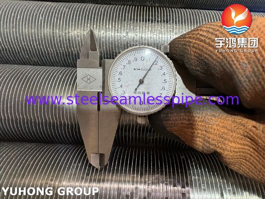 엑스트루레이드 핀드 튜브 - 열 교환기용 ASTM A179 탄소 강철 기반 / 알루미늄 1060 핀