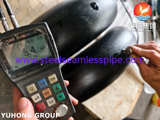 ASTM A420 WPL6-S 90° 긴 반지름 팔꿈치 낮은 온도 서비스용 철근 탄소 강철